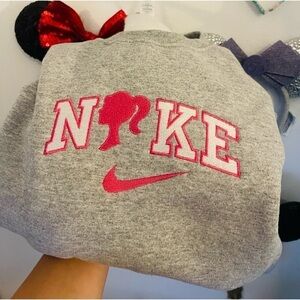 Barbie Gray and Pink Cowl Neck Sweater